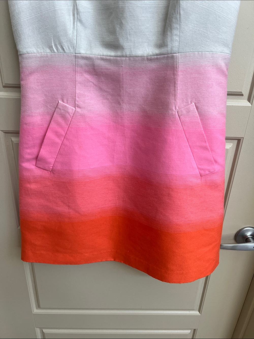 Diane Von Furstenberg Carpreena Dress Sz 12 Sleeveless Ombre wedding guest chic - Picture 5 of 10